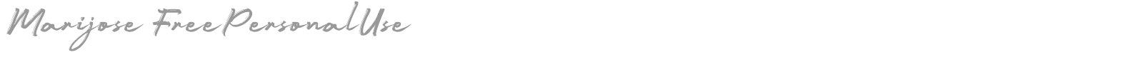 Marijose font preview